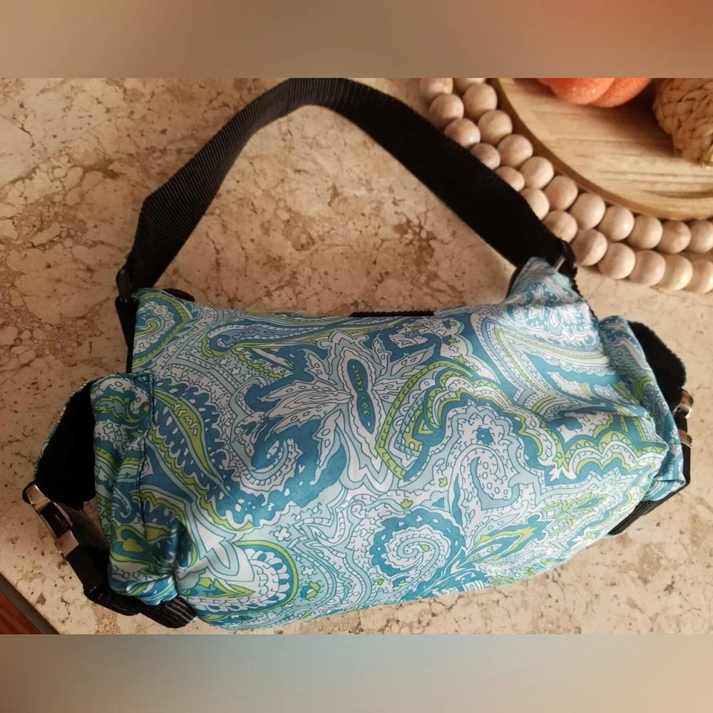 Lauren Ralph Lauren Blue and Green Paisley Women's Bag